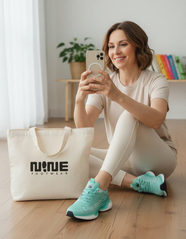 Nine Footwear Women's Aerion - Hands-Free Sneakers with Memory Foam 5