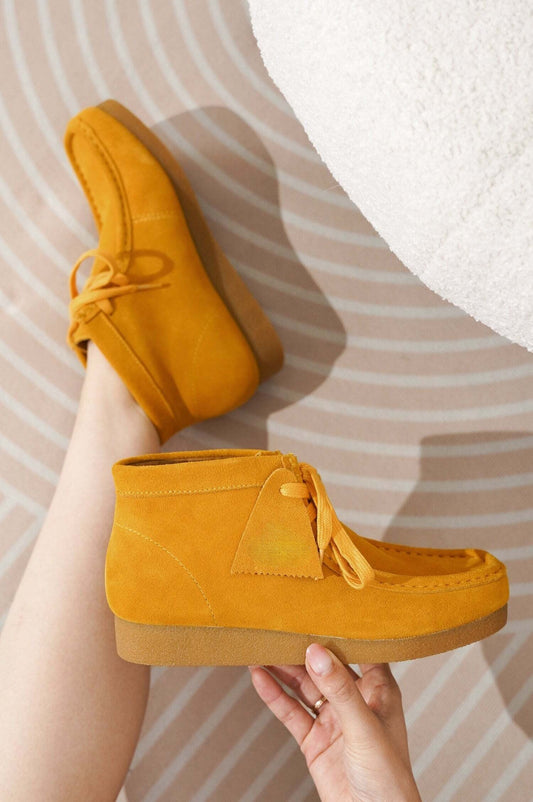 Women's | 100% Genuine Suede Ankle Boots | ProjectPlush | Non-Slip - Wally Boot