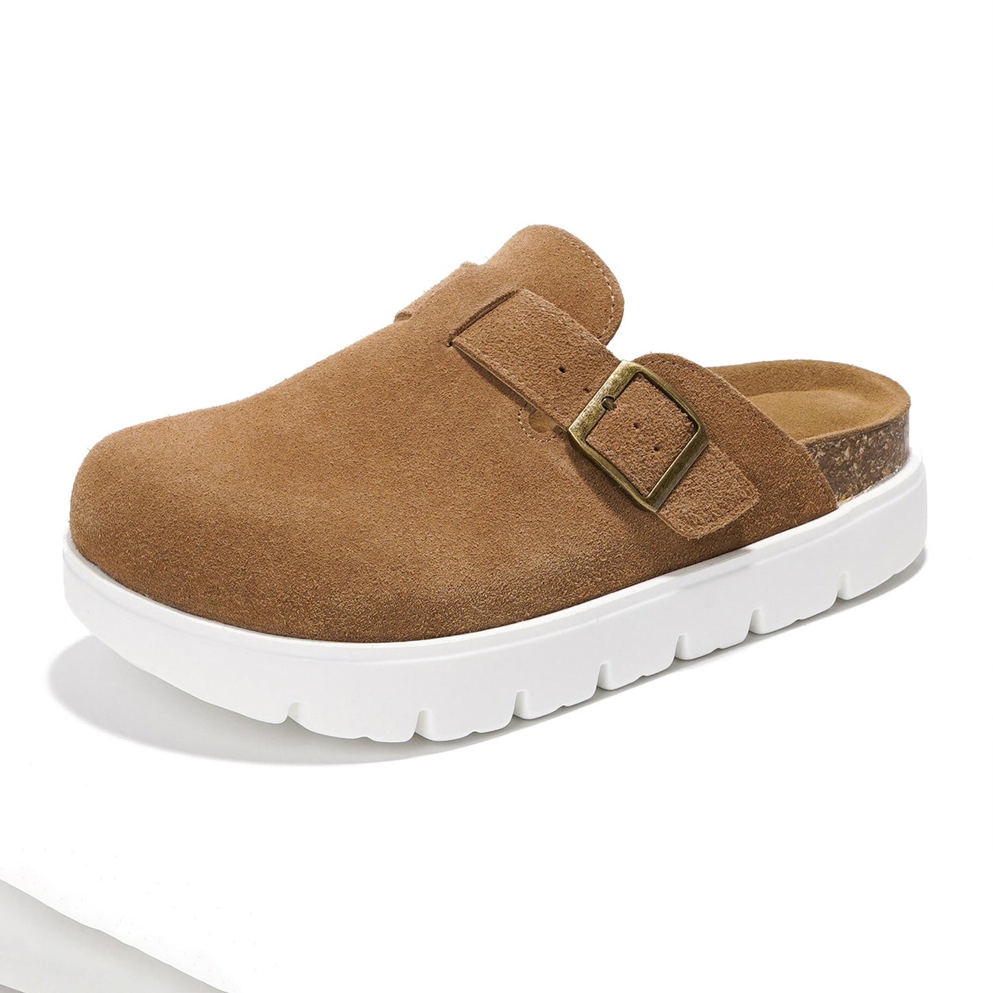 أحذية نسائية | قباقيب جلدية أصلية | بروجكت بلاش | خفيفة الوزن | مانعة للانزلاق - بنتون تشانكي