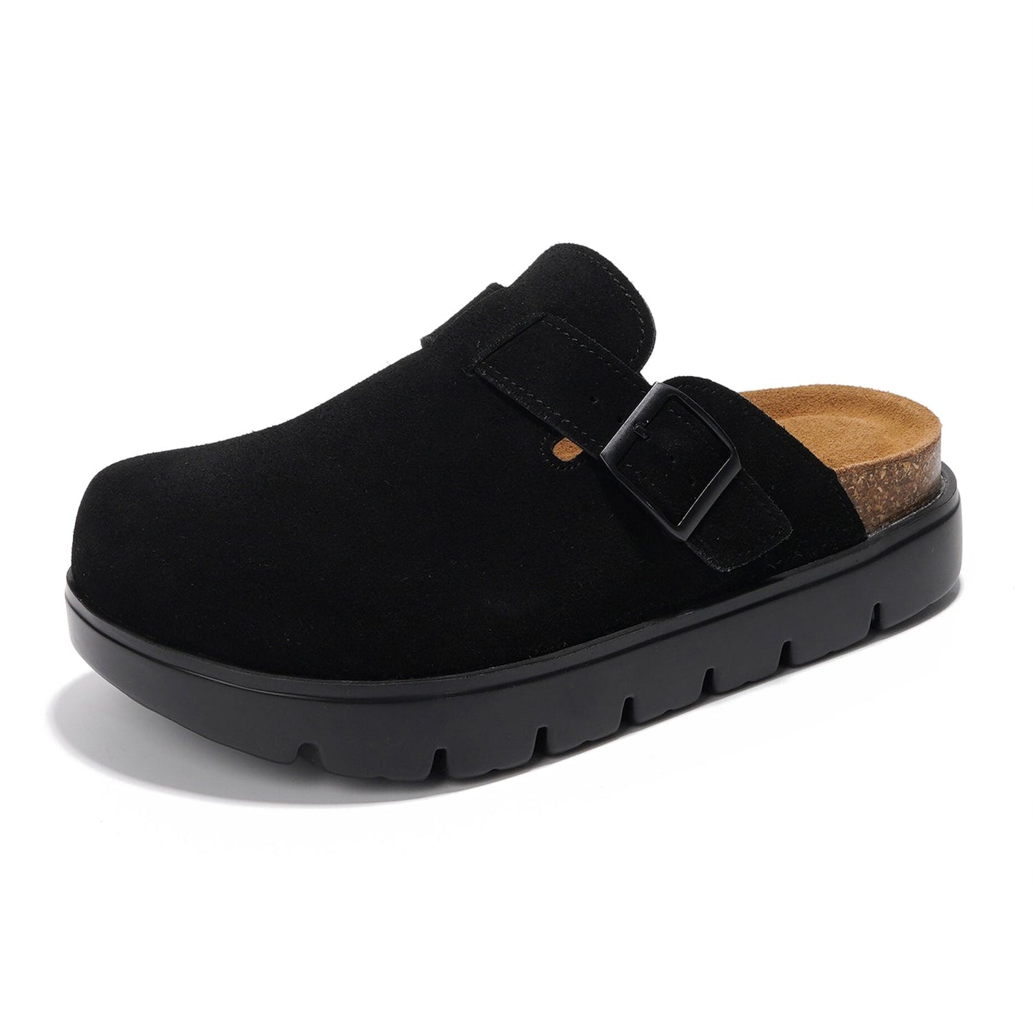 أحذية نسائية | قباقيب جلدية أصلية | بروجكت بلاش | خفيفة الوزن | مانعة للانزلاق - بنتون تشانكي