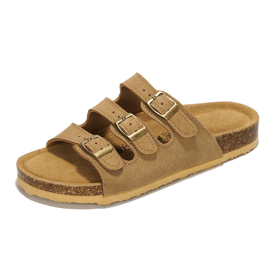 Women's | Genuine Leather Sandals | ProjectPlush™ Memory Foam | Non-Slip - Capri
