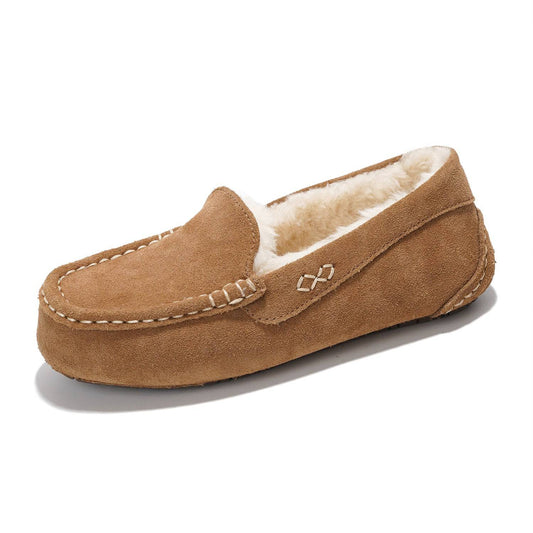 Women's | 100% Genuine Suede Loafers | Memory Foam | Lightweight | Non-Slip - Cathi