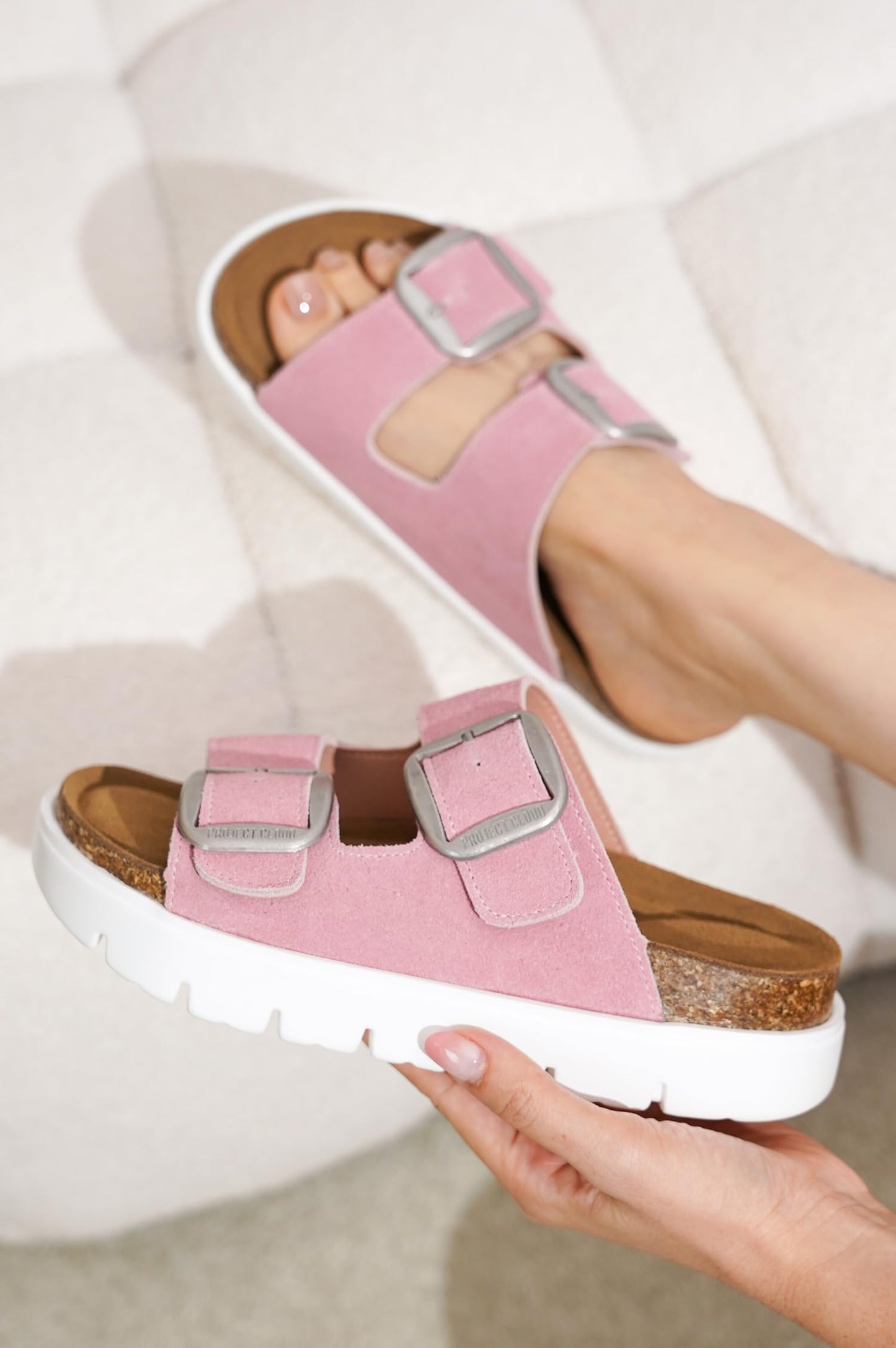 Women's | Genuine Leather Platform Sandals | ProjectPlush | Non-Slip - Greece Chunky