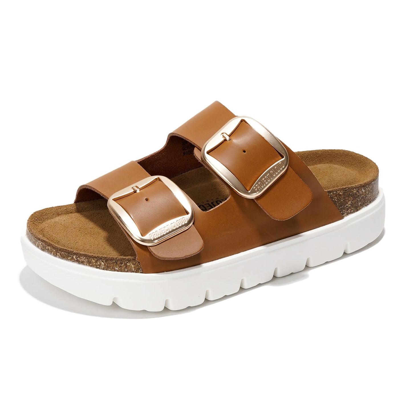 Women's | Genuine Leather Platform Sandals | ProjectPlush | Non-Slip - Greece Chunky