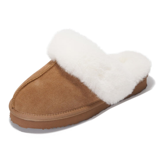 Women's | Shearling & Fuzzy Slippers for Women | Clogs & Mules | Memory Foam | Non-Slip - Henka