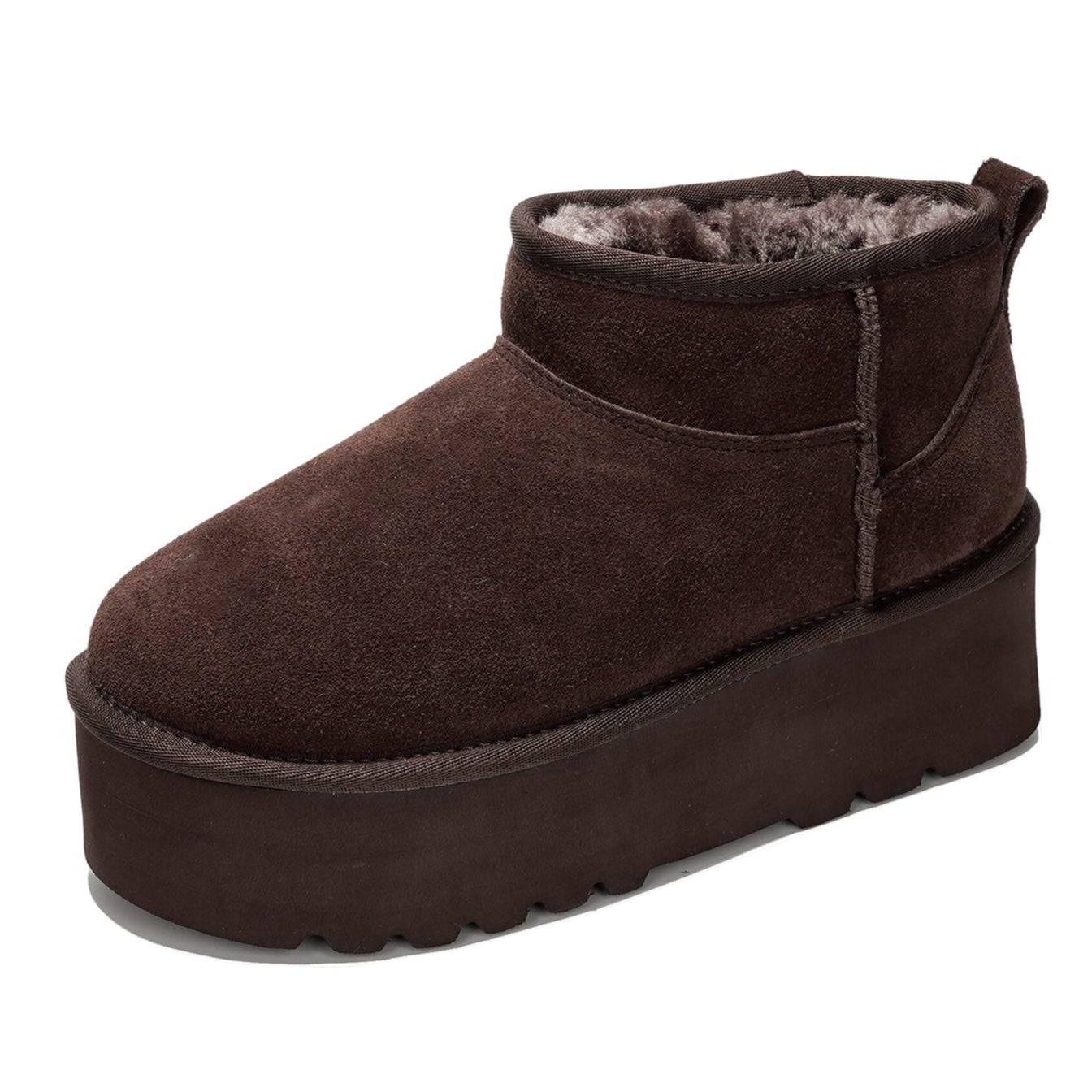 'Huggy' 100% Genuine Suede Leather Ankle Boots for Women | Memory Foam | Lightweight | Non-Slip