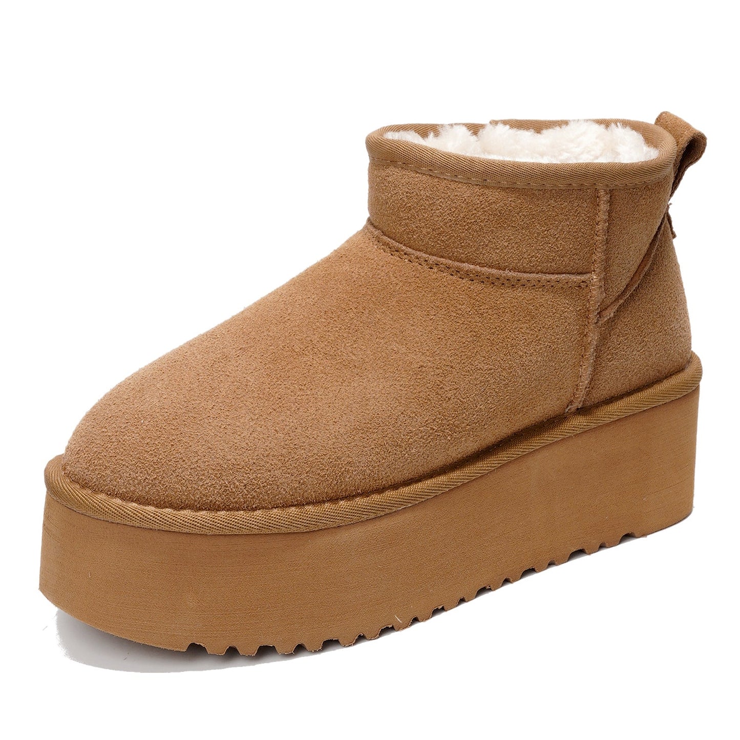 'Huggy' 100% Genuine Suede Leather Ankle Boots for Women | Memory Foam | Lightweight | Non-Slip