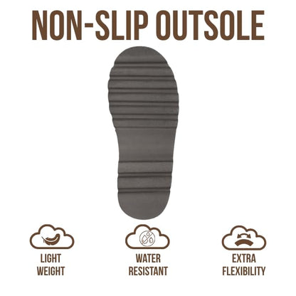 بوت نسائي قصير من جلد الغزال الطبيعي 100% من ماركة "هاغي" | نعل داخلي من إسفنج الذاكرة | خفيف الوزن | مانع للانزلاق