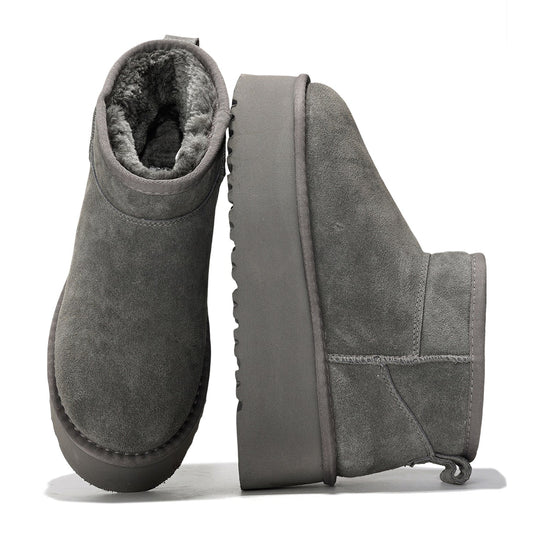 'Huggy' 100% Genuine Suede Leather Ankle Boots for Women | Memory Foam | Lightweight | Non-Slip