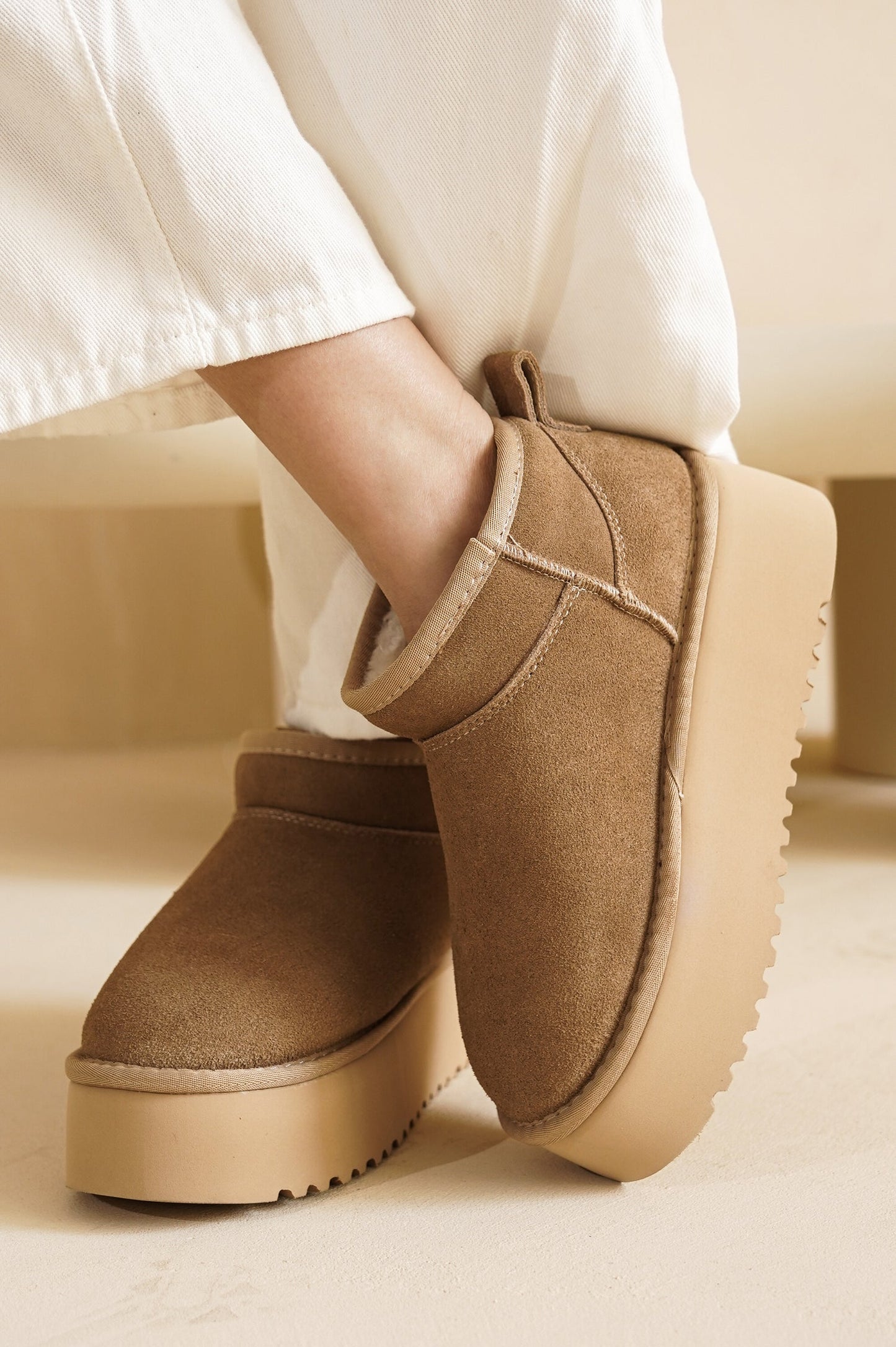 'Huggy' 100% Genuine Suede Leather Ankle Boots for Women | Memory Foam | Lightweight | Non-Slip