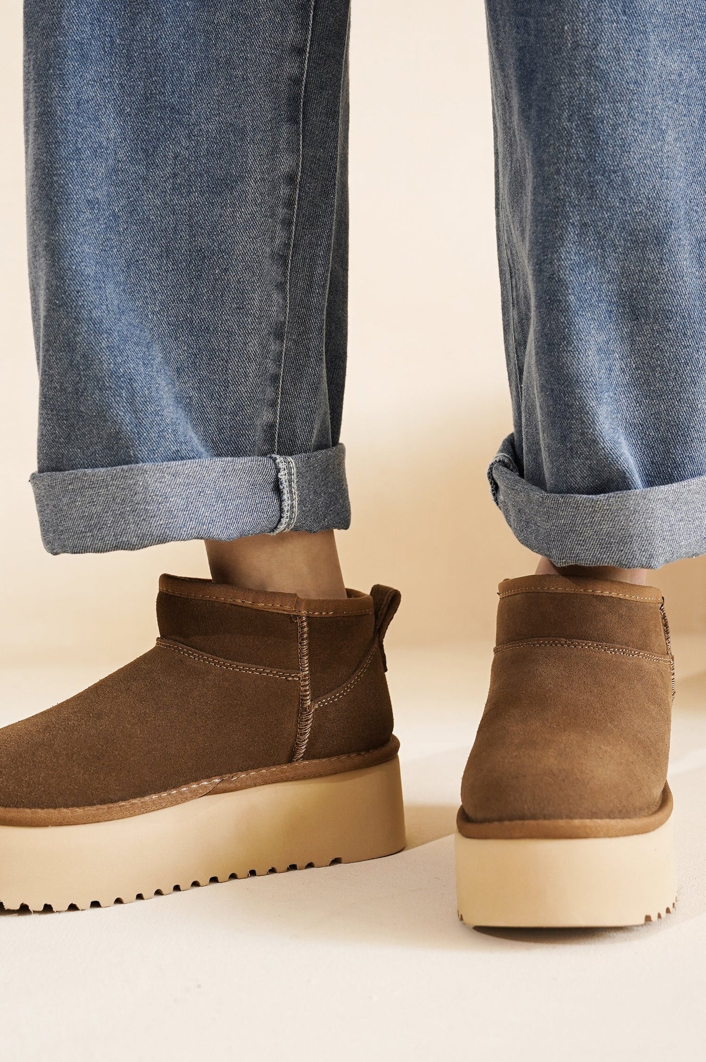 'Huggy' 100% Genuine Suede Leather Ankle Boots for Women | Memory Foam | Lightweight | Non-Slip