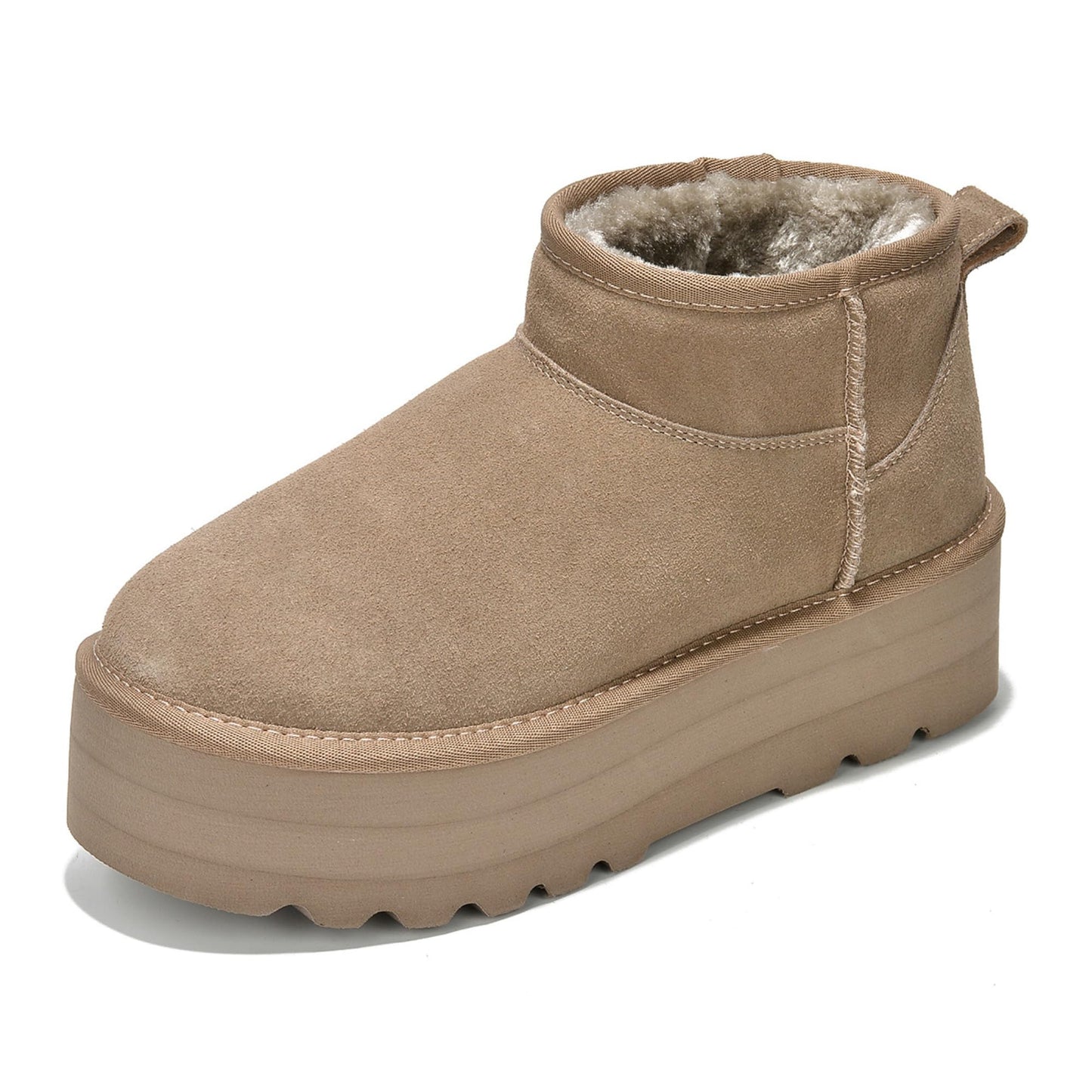 'Huggy' 100% Genuine Suede Leather Ankle Boots for Women | Memory Foam | Lightweight | Non-Slip