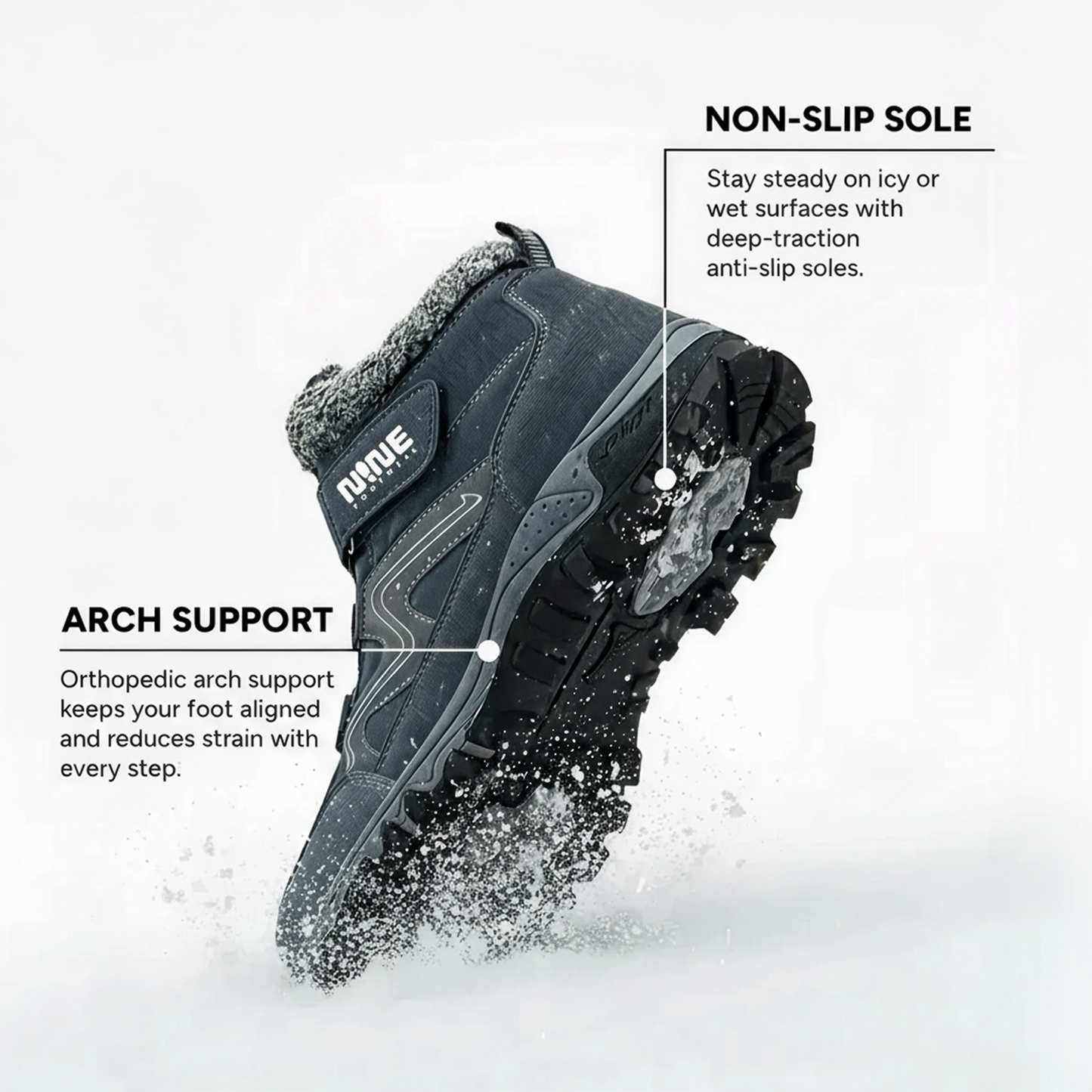 Orthopedic Boots Vibram® High-Traction Sole