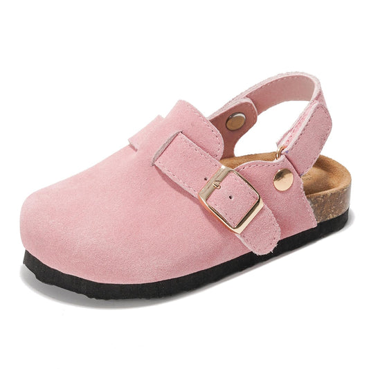 Kids | Genuine Leather Clogs | ProjectPlush | Lightweight | Non-Slip - Little Benton Strap