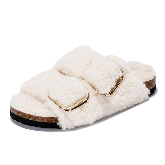 Kids Fur Sandals with Adjustable Buckle | Water Resistant | ProjectPlush | Lightweight | Non-Slip - Little Santorini