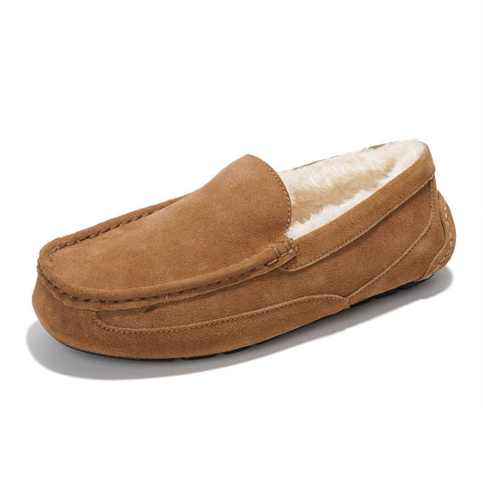 Men's |  Genuine Suede Slippers - Loafers | Memory Foam | Lightweight | Non-Slip - Oswin