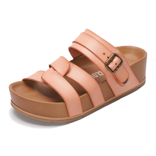 Women's | Vegan Leather Platform Sandals | Memory Foam | Lightweight | Non-Slip - Proud