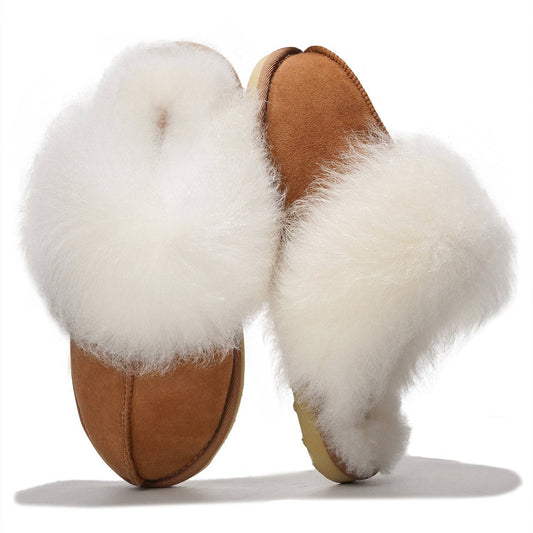 Women's | 100% Australian Sheepskin Slippers | Memory Foam | Lightweight | Non-Slip - Ryann