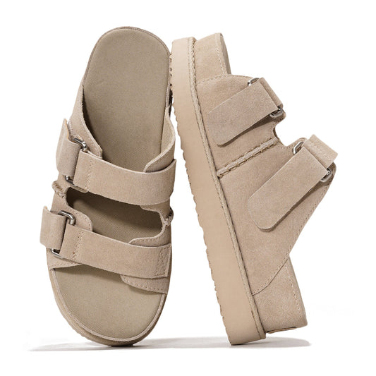 Women's | Platform Sandals | Memory Foam Insole | Lightweight | Non-Slip - Silverstar