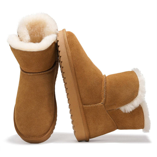 Women's | 100% Genuine Suede Boots | Memory Foam | Lightweight | Non-Slip - Timmy
