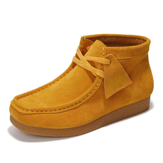 Women's | 100% Genuine Suede Ankle Boots | ProjectPlush | Non-Slip - Wally Boot