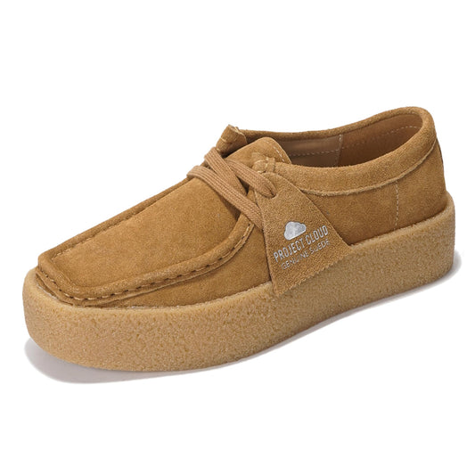 Women's | Stylish Oxford Shoes for Women | Genuine Leather | Memory Foam | Lightweight | Non-Slip - Wally Chunky